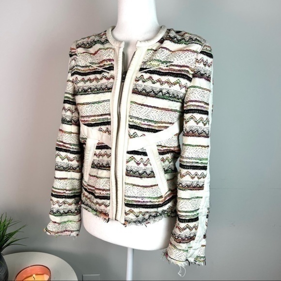 Iro Womens Elomi Zip-Front multicolor Jacket size small - Picture 2 of 16